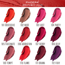 Load image into Gallery viewer, Phoera Absolute Matte Lipstick